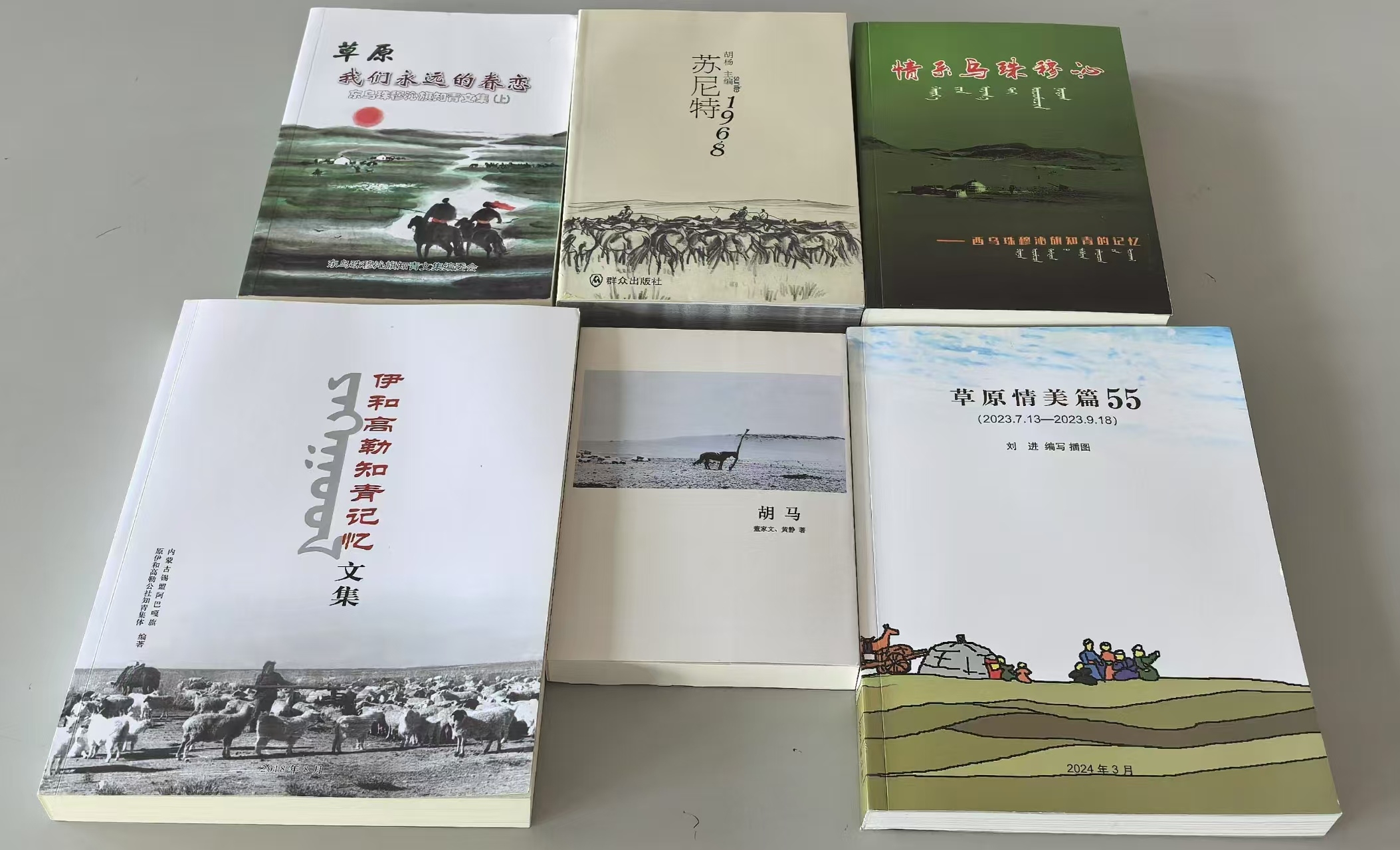 青春印记 情归草原——北京知青为锡林郭勒盟档案馆捐赠图书