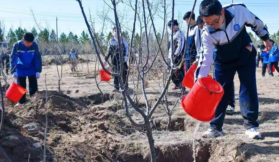盟领导同志参加锡林浩特地区全民义务植树活动